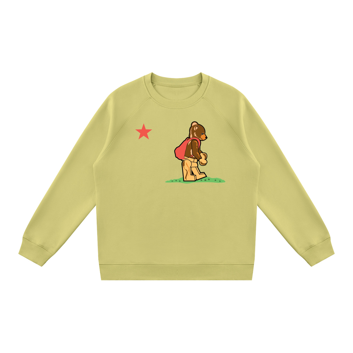 Cali Bearbrick Unisex Regular Fit Crewneck Sweatshirt