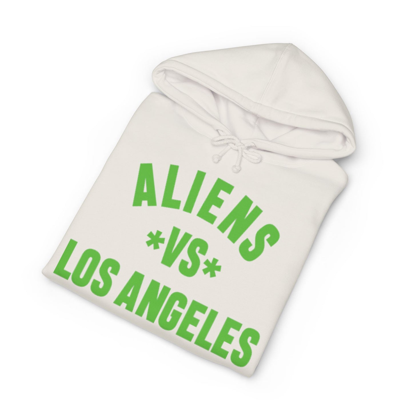 Aliens vs Los Angeles Hoodie — Retro Green Graphic Alien Hoodie