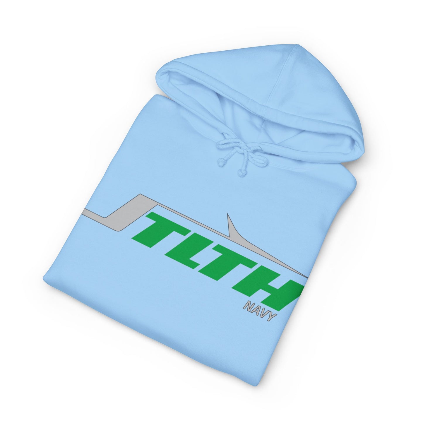 STLTH Navy Logo Hoodie – Retro Racing Graphic Pullover