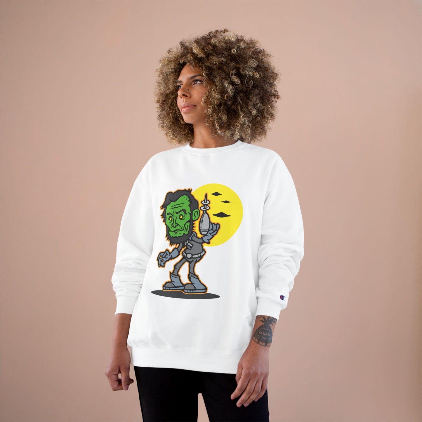 Bigfoot Encounter Sweatshirt - Cozy, Fun Gift for Nature Lovers, Halloween, Humor Apparel, Unique Statement Piece, Alien Lovers