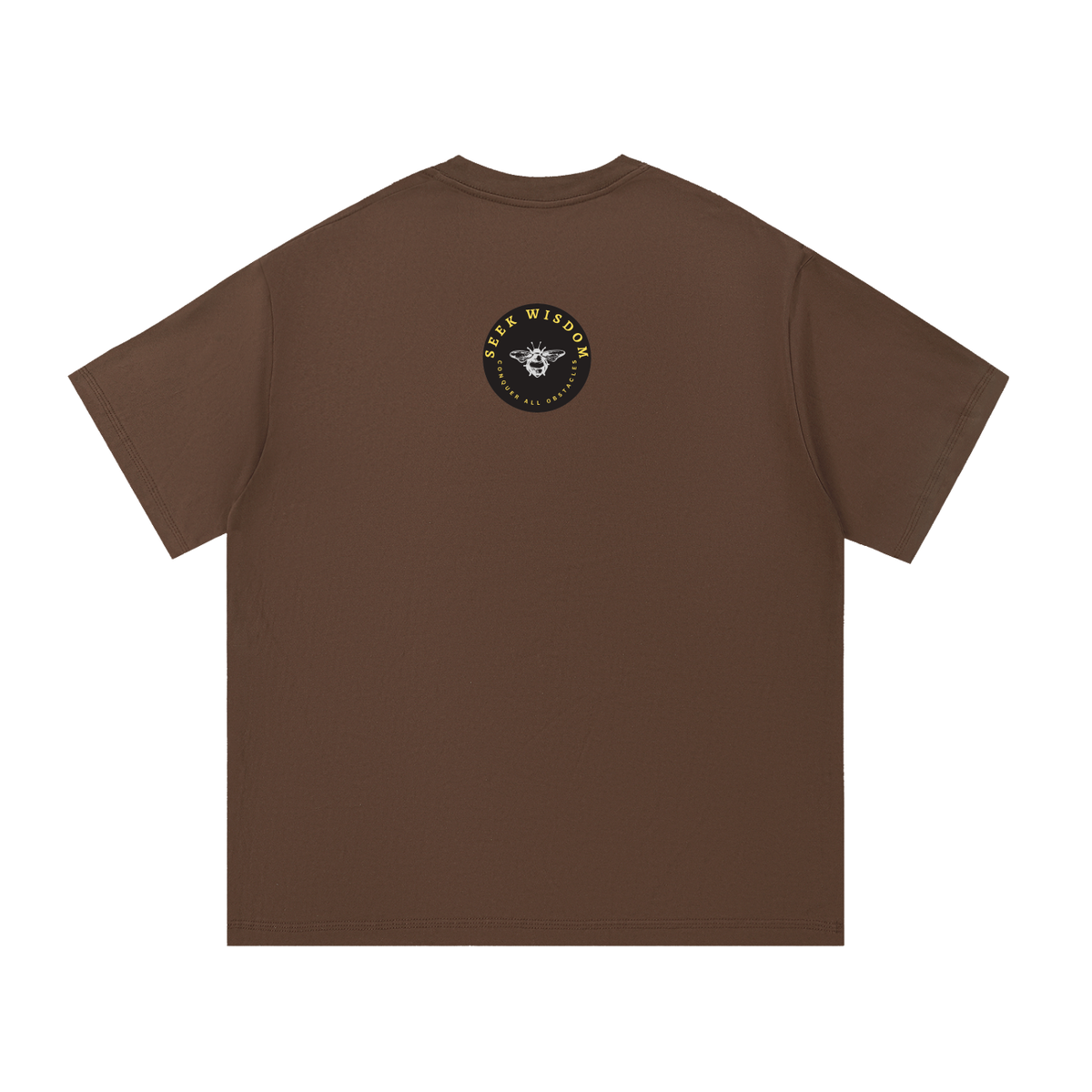 Seek Wisdom Conquer all Obstacles Mountain Peaks Essential Cotton T-Shirt