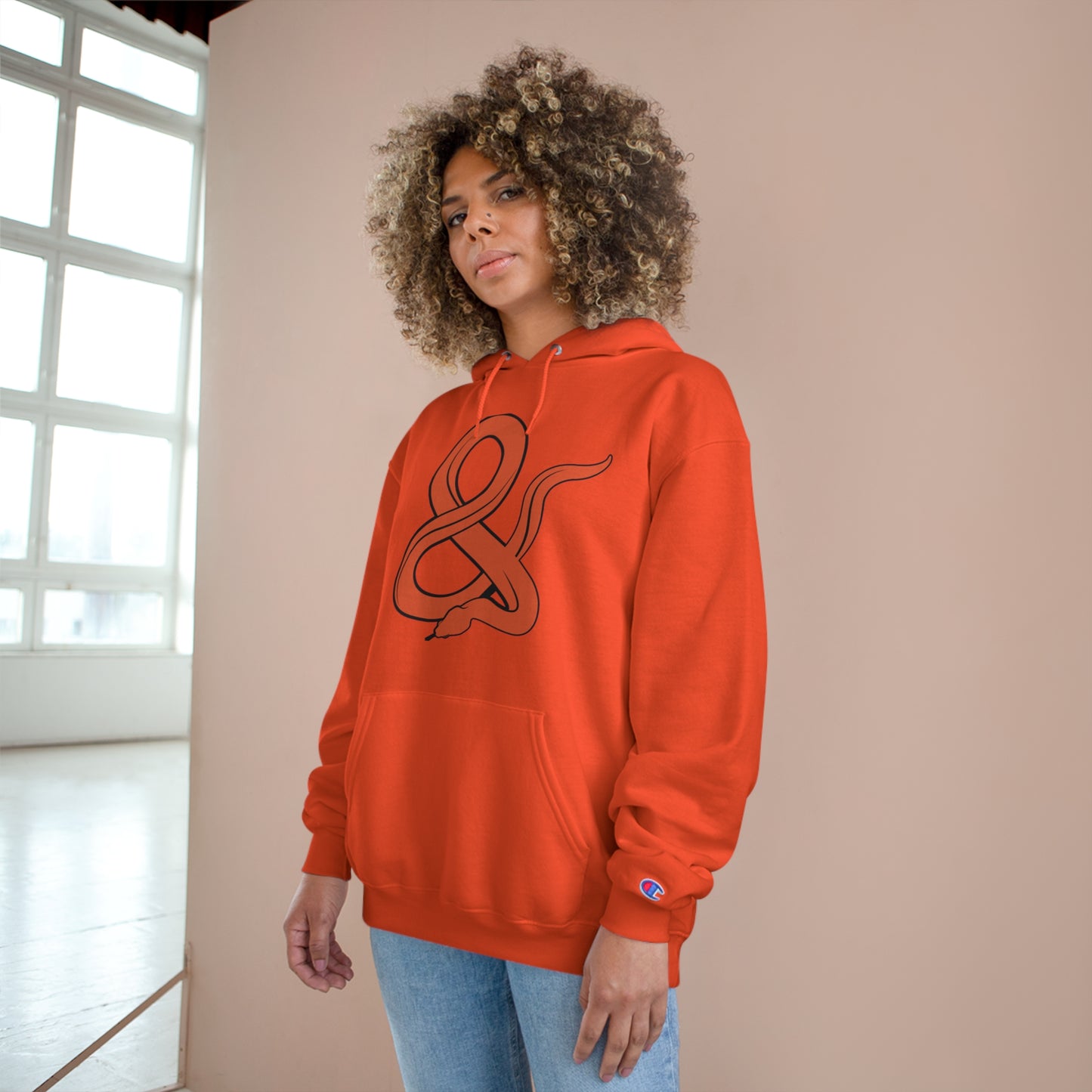 Ampersand Iconic Red Champion Hoodie