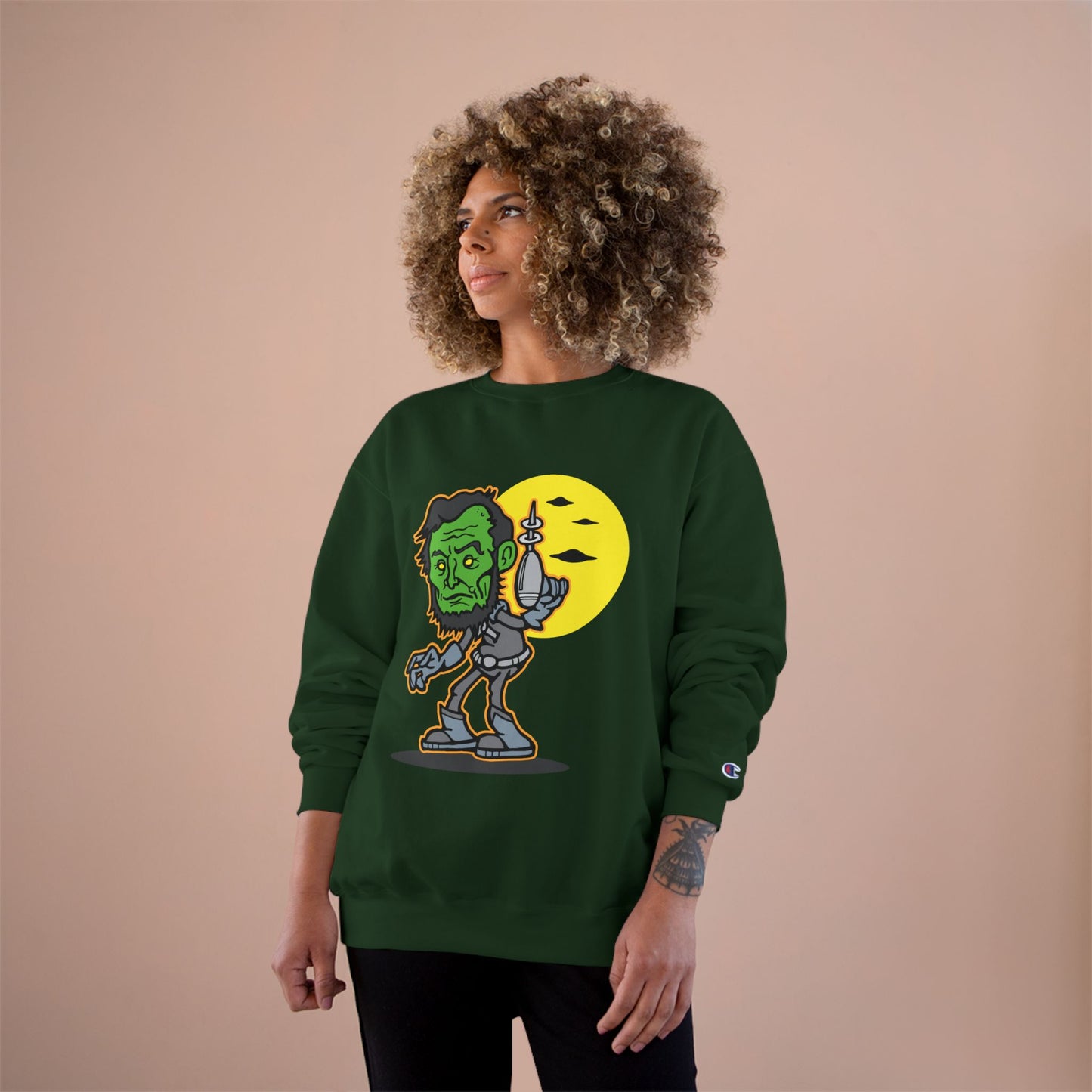 Bigfoot Encounter Sweatshirt - Cozy, Fun Gift for Nature Lovers, Halloween, Humor Apparel, Unique Statement Piece, Alien Lovers