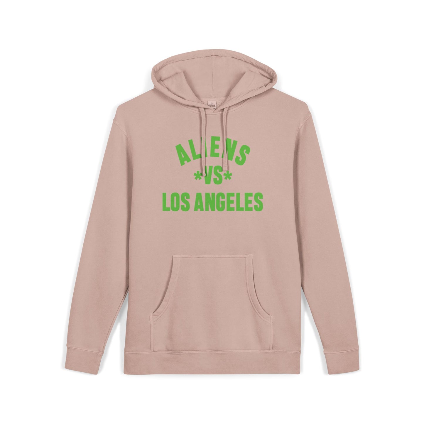 Aliens vs Los Angeles Hoodie — Pigment-Dyed Streetwear Pullover