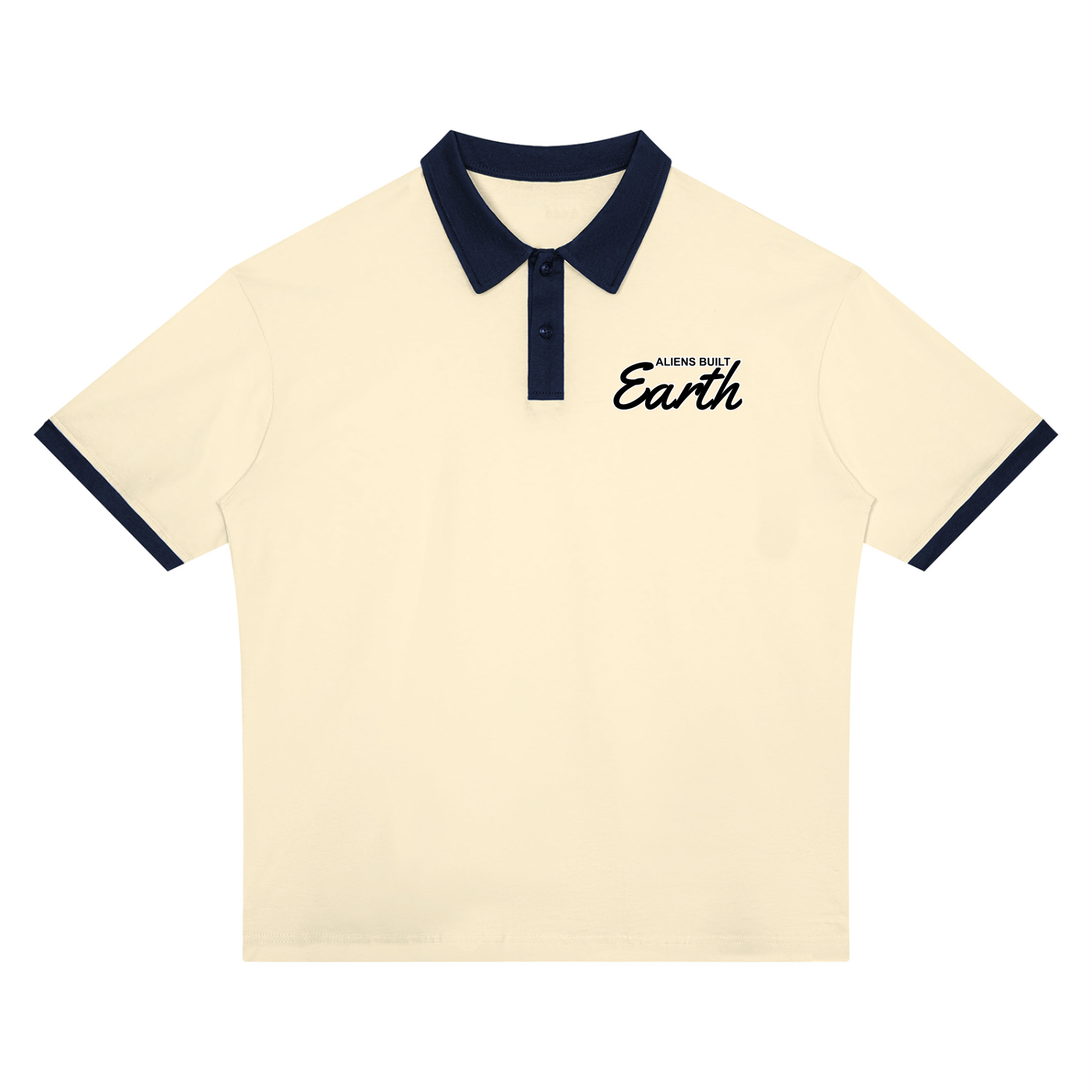 Unisex Color Block Polo Shirt
