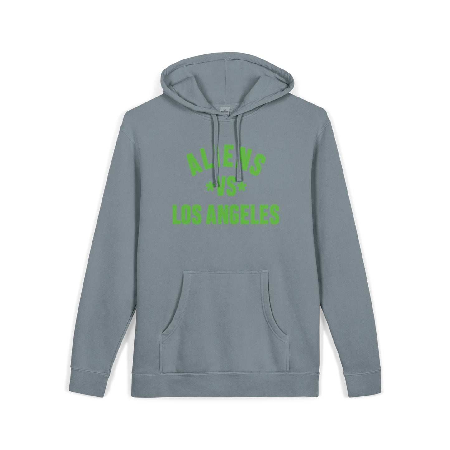 Aliens vs Los Angeles Hoodie — Pigment-Dyed Streetwear Pullover