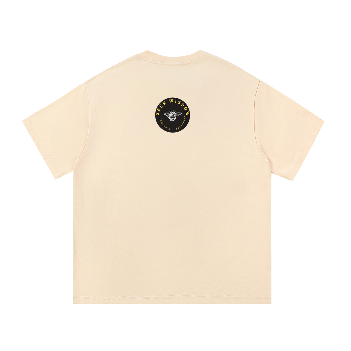 Seek Wisdom Conquer all Obstacles Mountain Peaks Essential Cotton T-Shirt