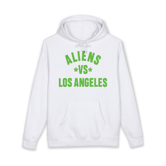 Aliens vs Los Angeles Hoodie — Retro Green Graphic Alien Hoodie