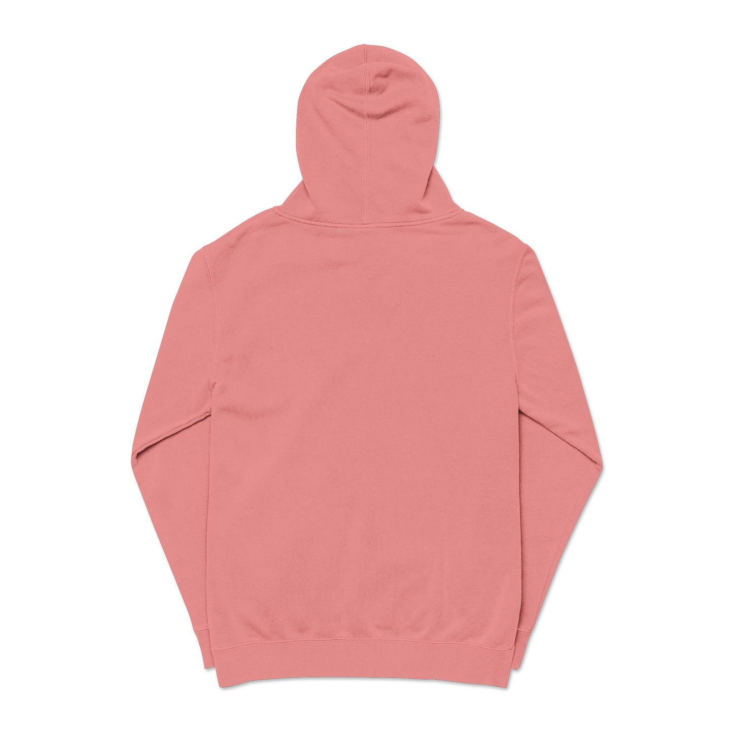 Embroidered Olive Pigment-Dyed Hoodie — Subtle Script Streetwear