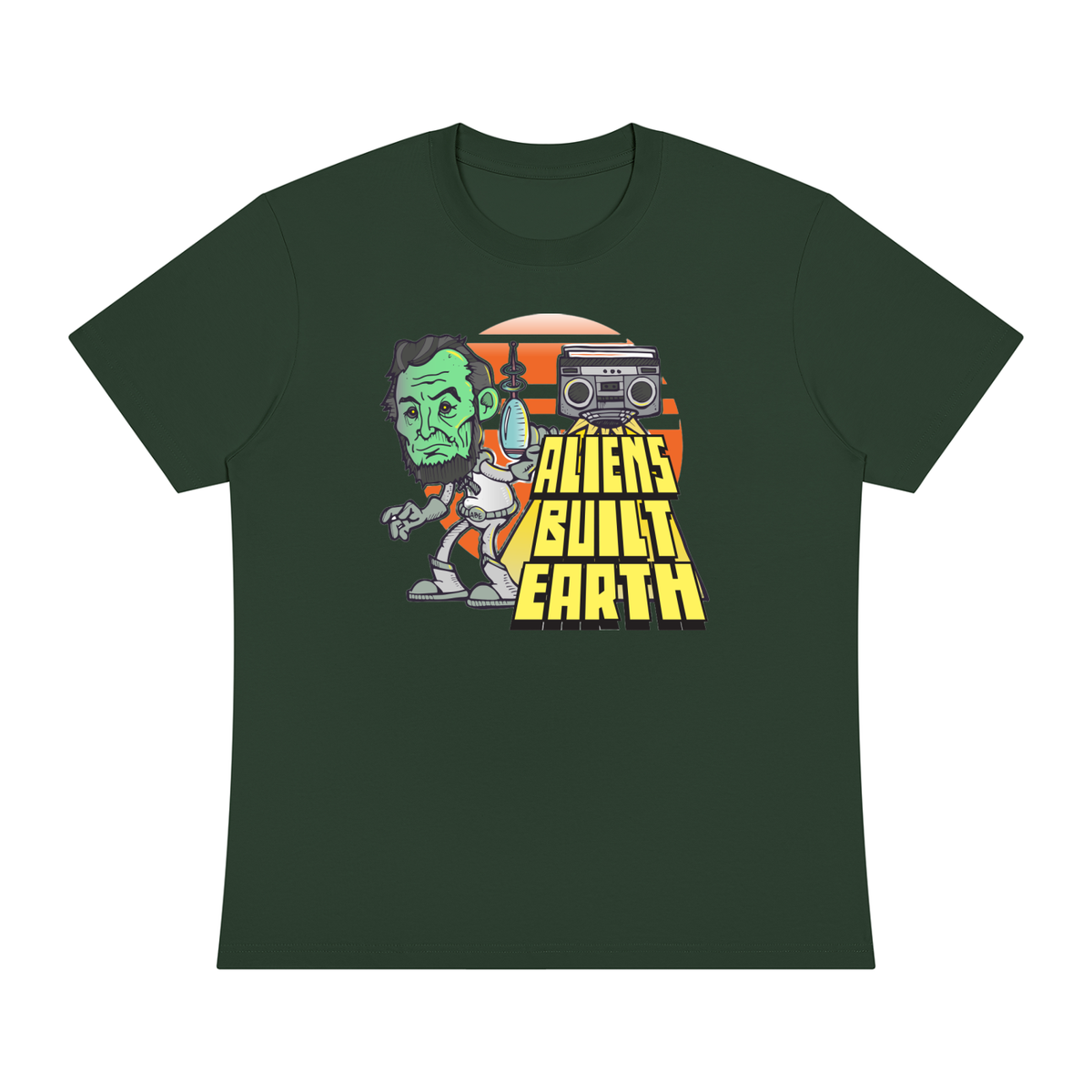 boombox,radio,abe,aliens,tee,graphic,ufo