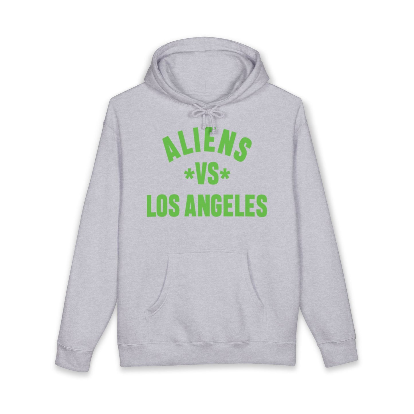 Aliens vs Los Angeles Hoodie — Retro Green Graphic Alien Hoodie