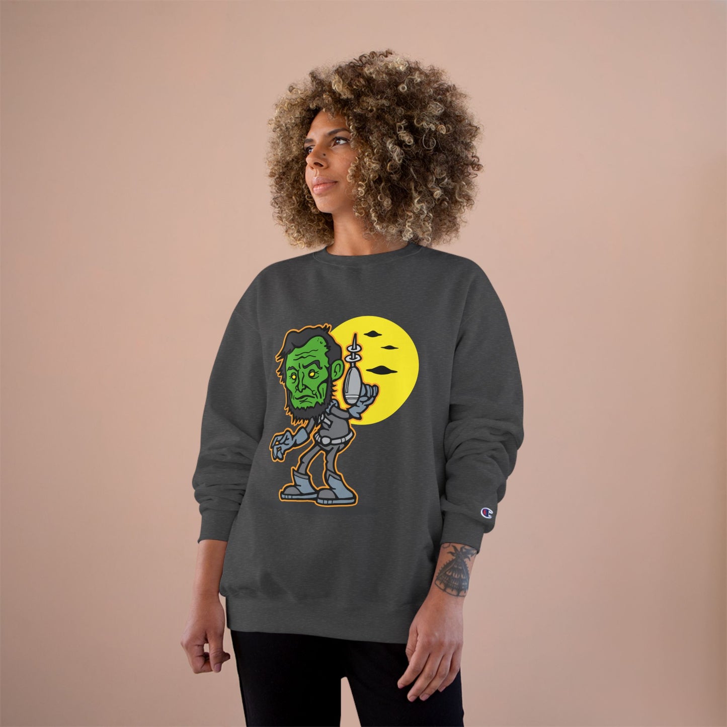 Bigfoot Encounter Sweatshirt - Cozy, Fun Gift for Nature Lovers, Halloween, Humor Apparel, Unique Statement Piece, Alien Lovers