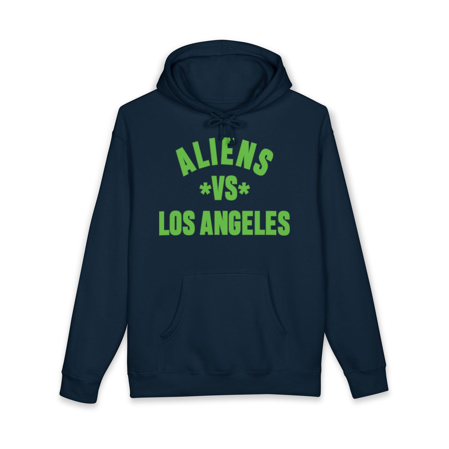 Aliens vs Los Angeles Hoodie — Retro Green Graphic Alien Hoodie