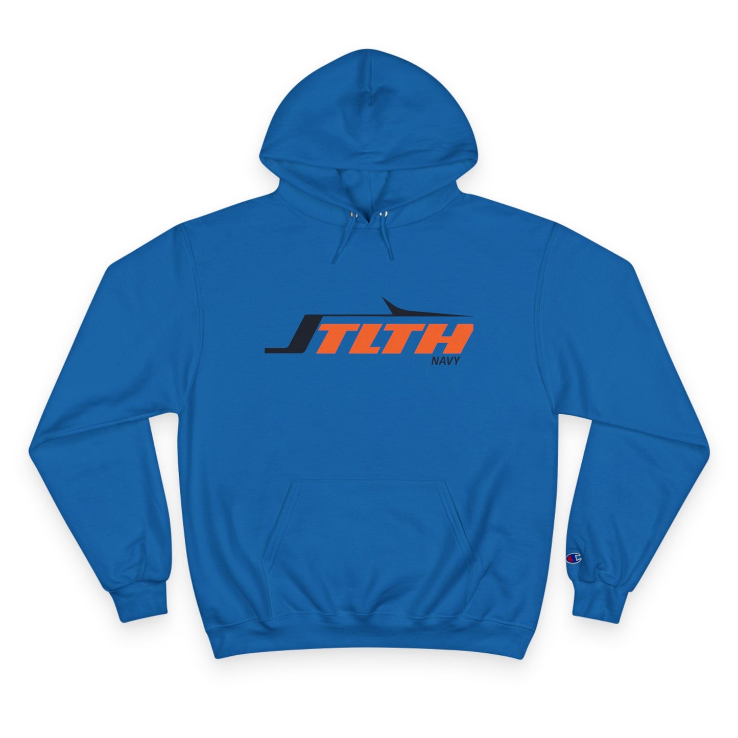 Champion Hoodie — SLTH Navy Racing Logo Pullover