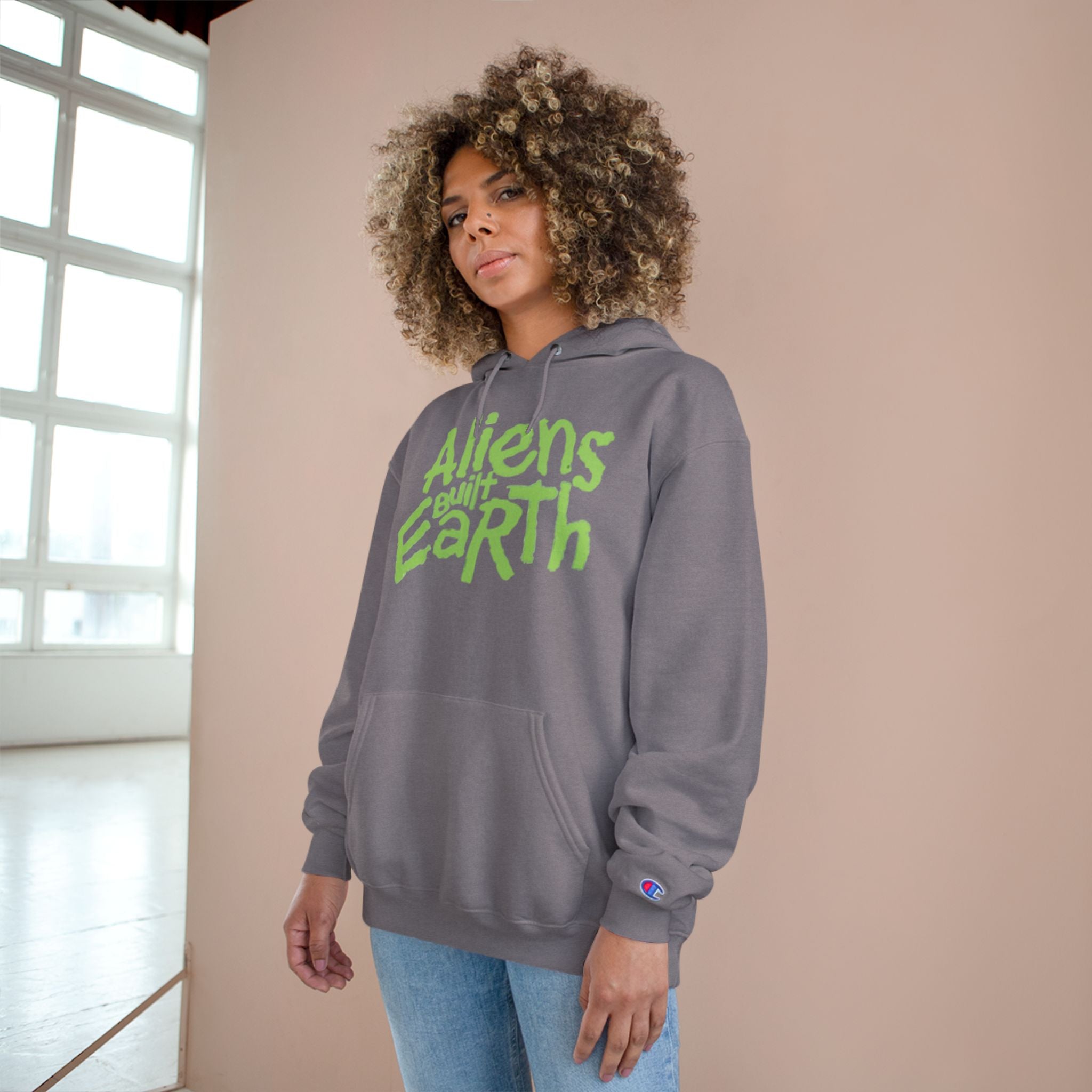 Aliens Built Earth Hoodie — Graphic Champion Pullover for Sci‑Fi