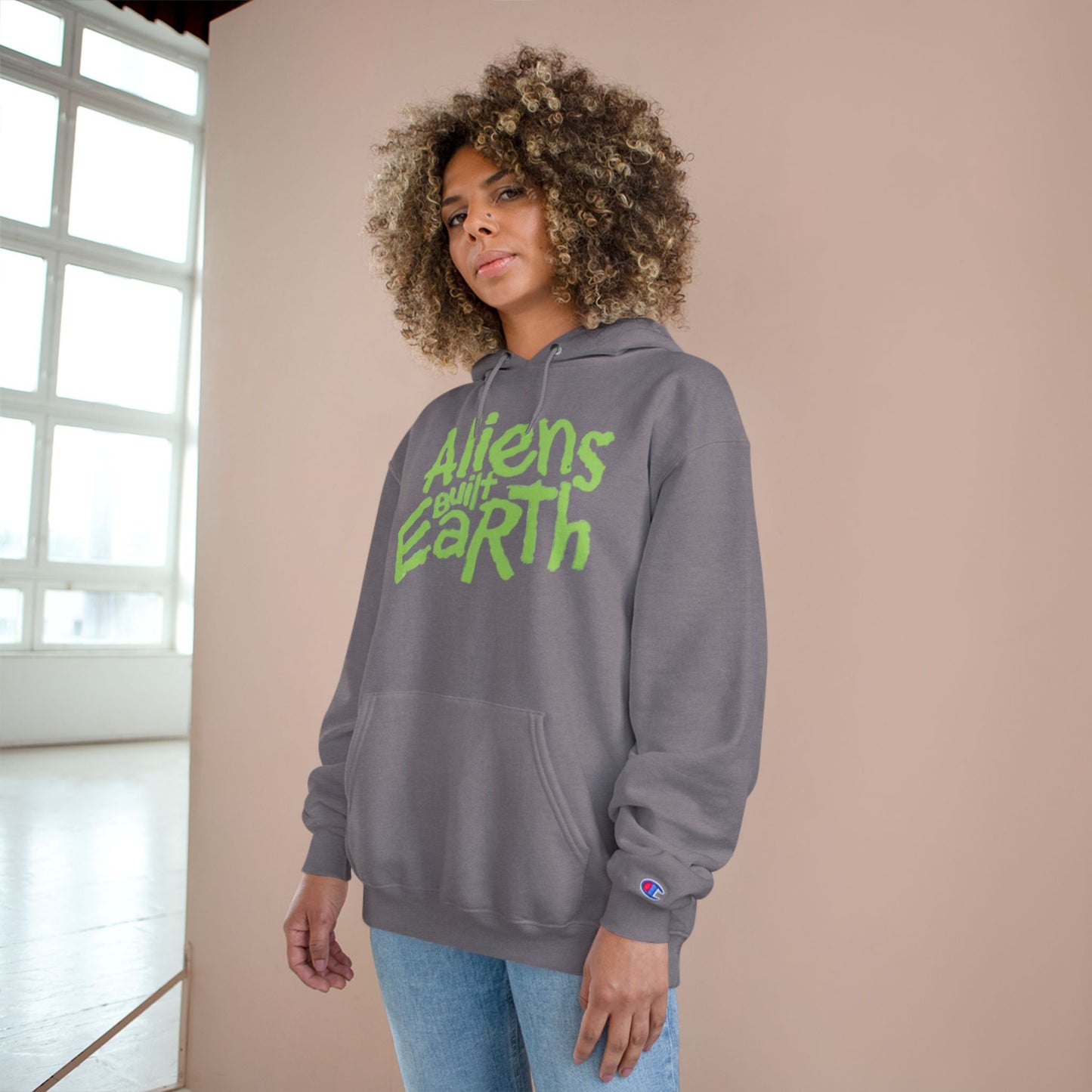 Aliens Built Earth Hoodie — Graphic Champion Pullover for Sci‑Fi Fans