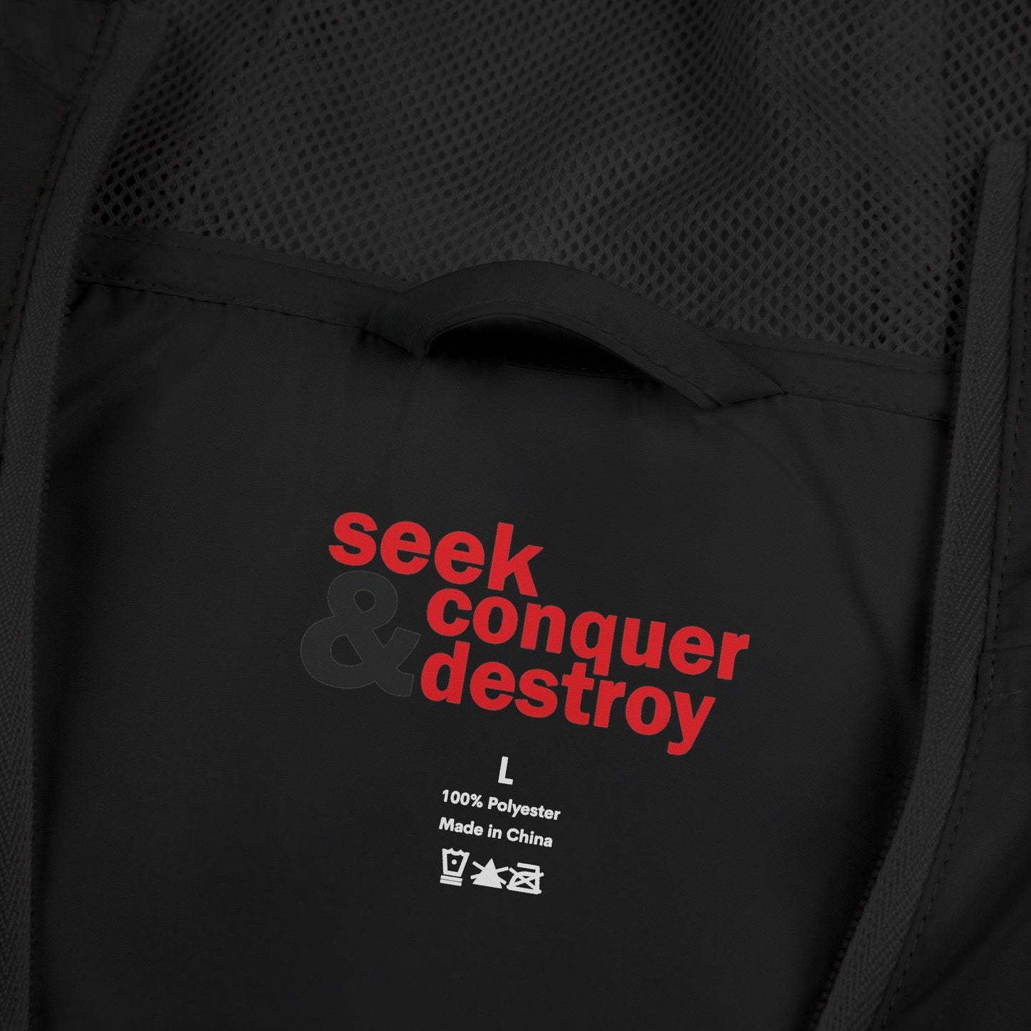 Seek Conquer & Destroy Windbreaker Jacket