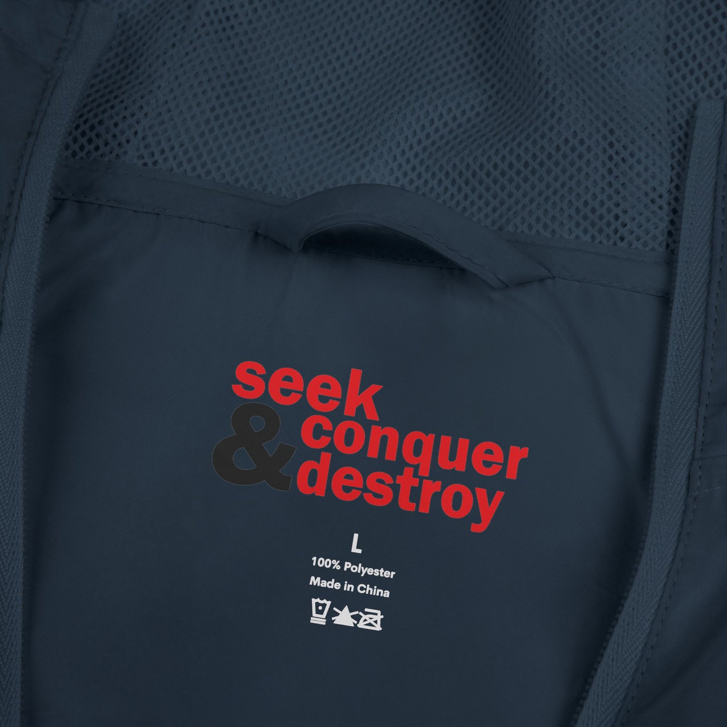 Seek Conquer & Destroy Windbreaker Jacket