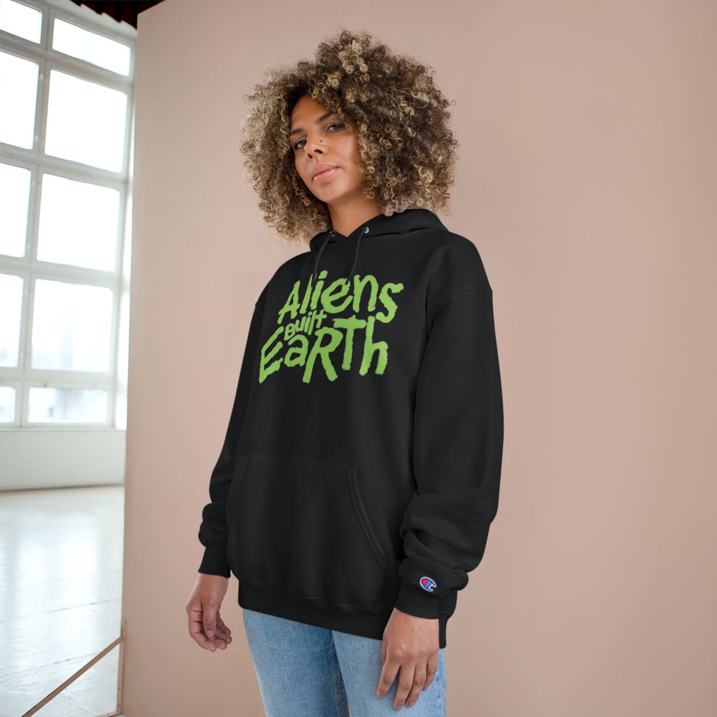 Aliens Built Earth Hoodie — Graphic Champion Pullover for Sci‑Fi Fans
