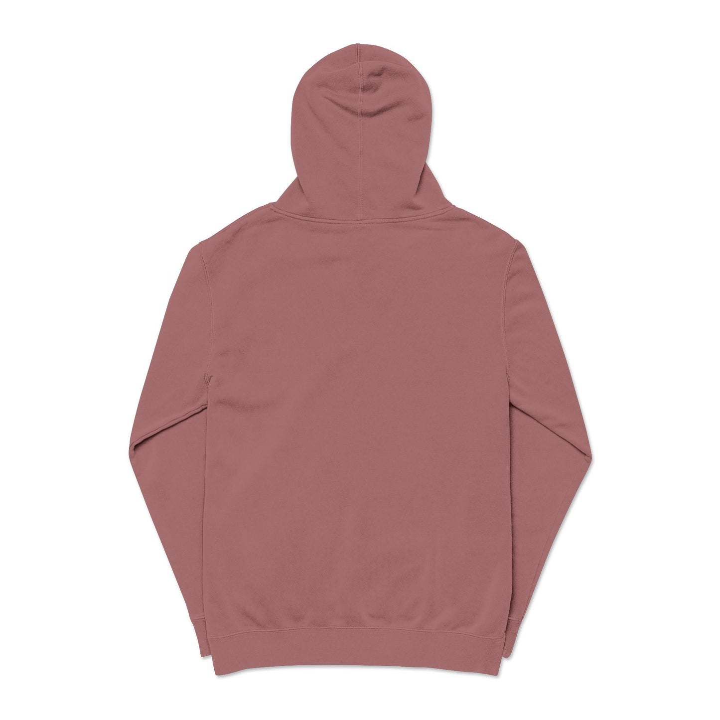 Embroidered Olive Pigment-Dyed Hoodie — Subtle Script Streetwear