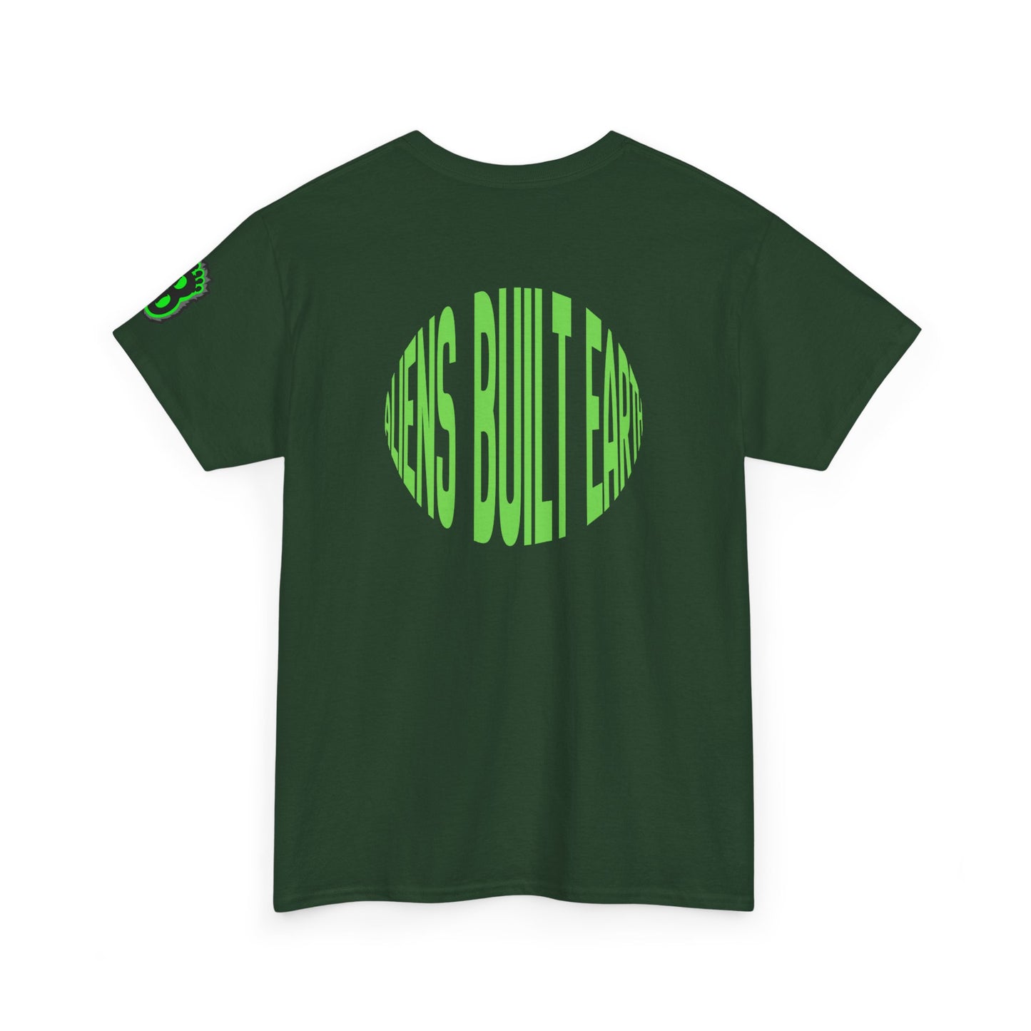 Bigfoot Encounter Tee — Neon Green Cryptid Graphic T-Shirt