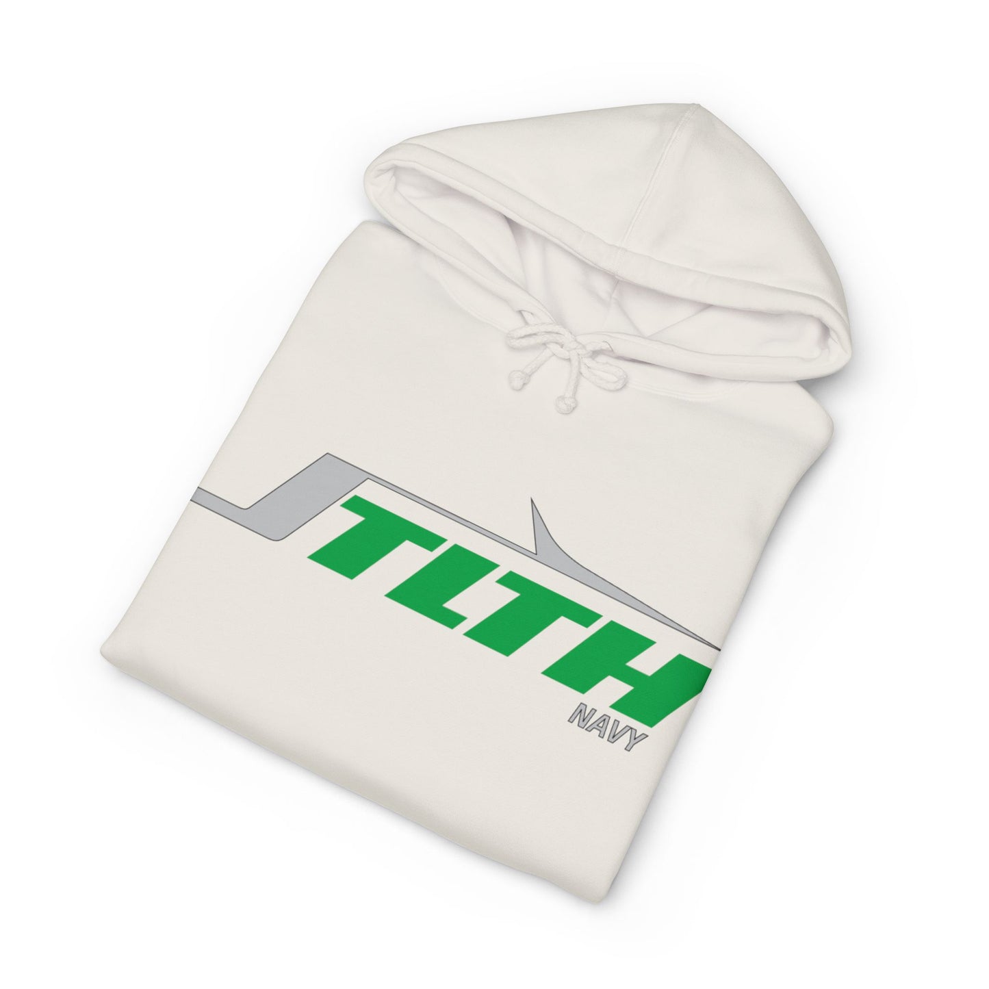 STLTH Navy Logo Hoodie – Retro Racing Graphic Pullover