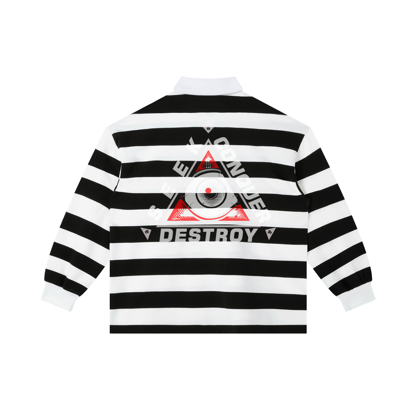Color Block Stripe Polo Shirt