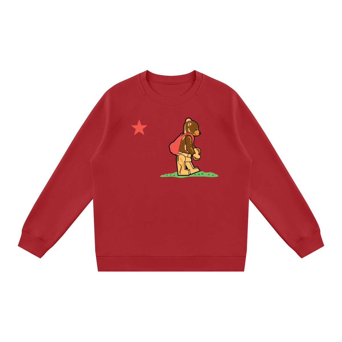 Cali Bearbrick Unisex Regular Fit Crewneck Sweatshirt
