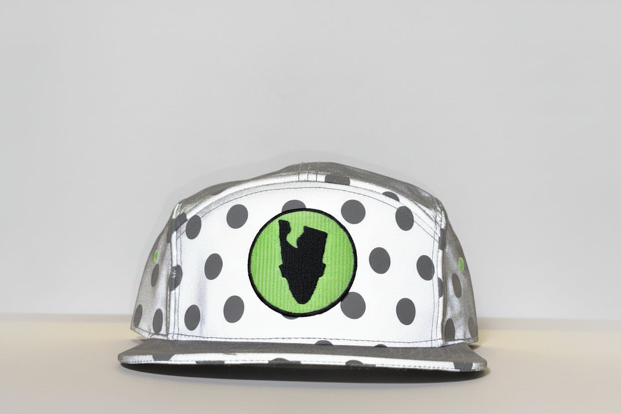 Mega Limited: Brims X Toygami X Kwamé "Safety Dotz" 5 panel cap (Night Glow)