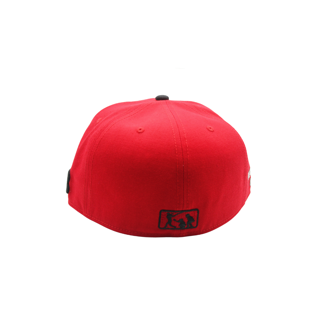 Playground Kids Fitteds Red and Sky Blue