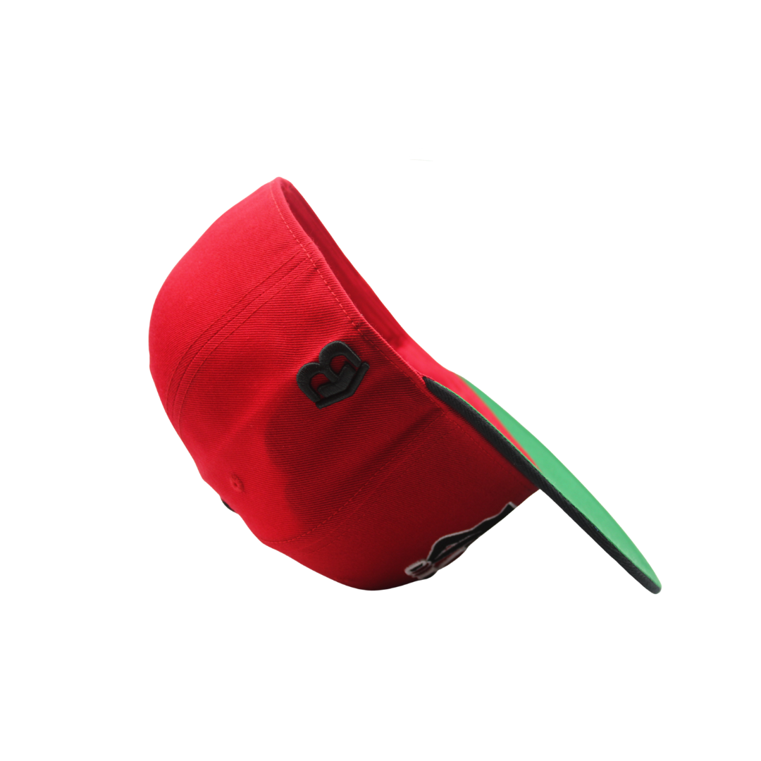 Playground Kids Fitteds Red and Sky Blue