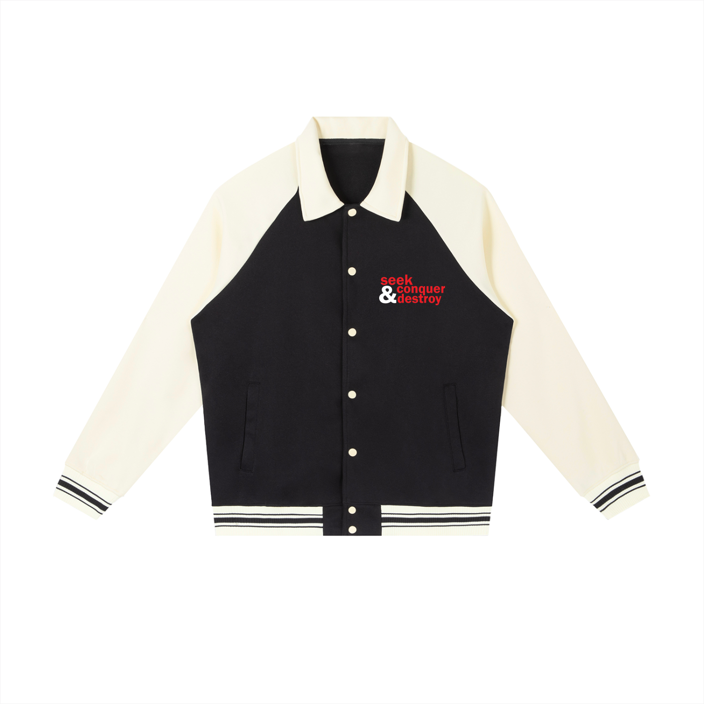 jacket,letters,varsity,ampersand,seek,conquer,skate,fashion,streetwear,actionsports,wintercoat,winterjacket,fall,collegejacket,lettermans,mens