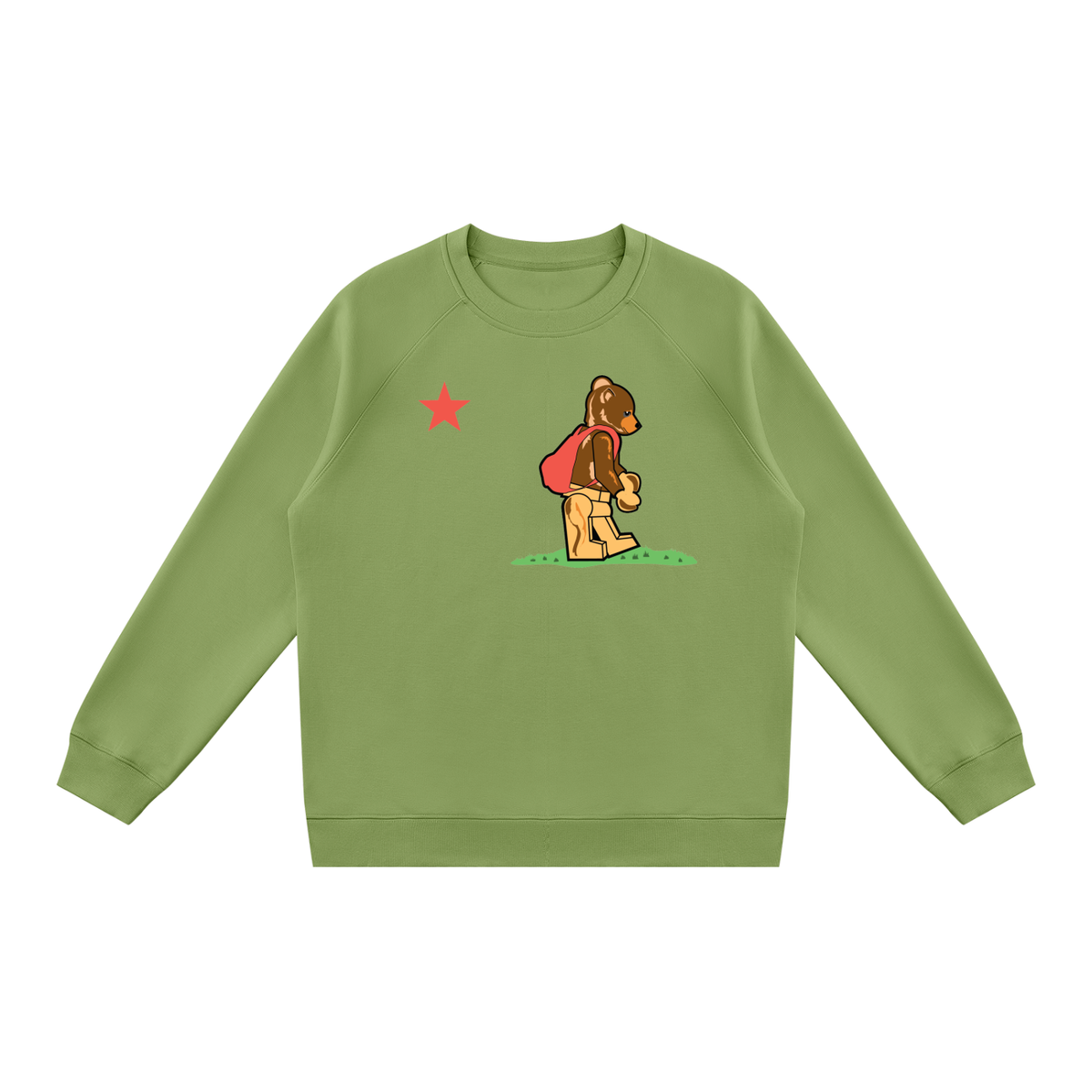 Cali Bearbrick Unisex Regular Fit Crewneck Sweatshirt