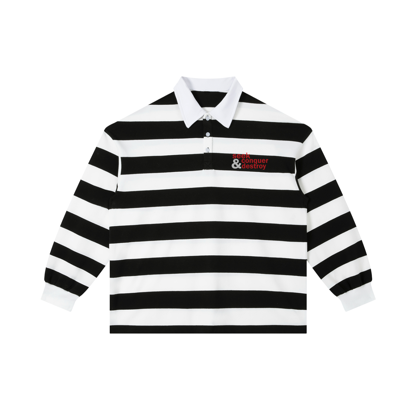 Color Block Stripe Polo Shirt