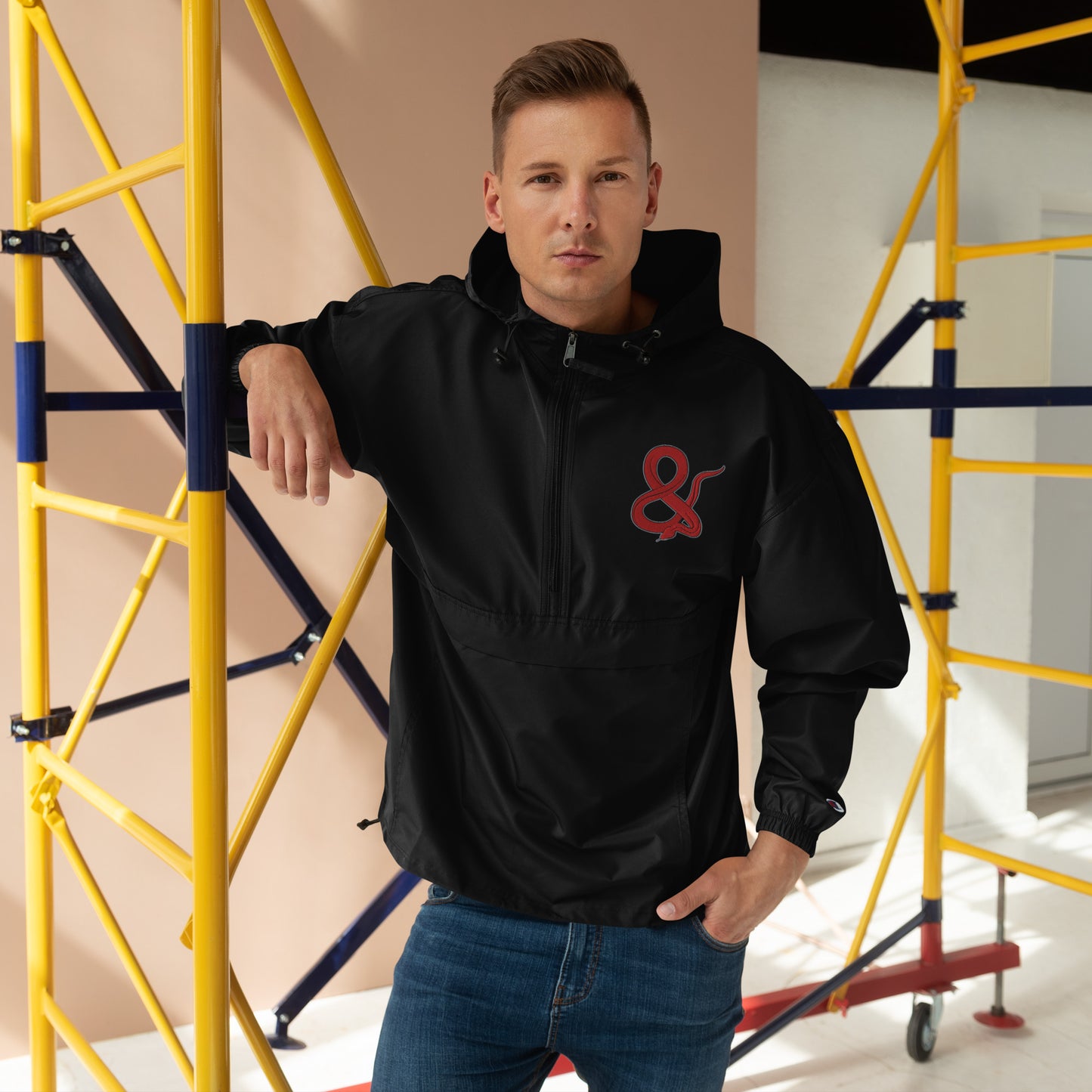 Ampersand S.C.D Embroidered Champion Packable Jacket