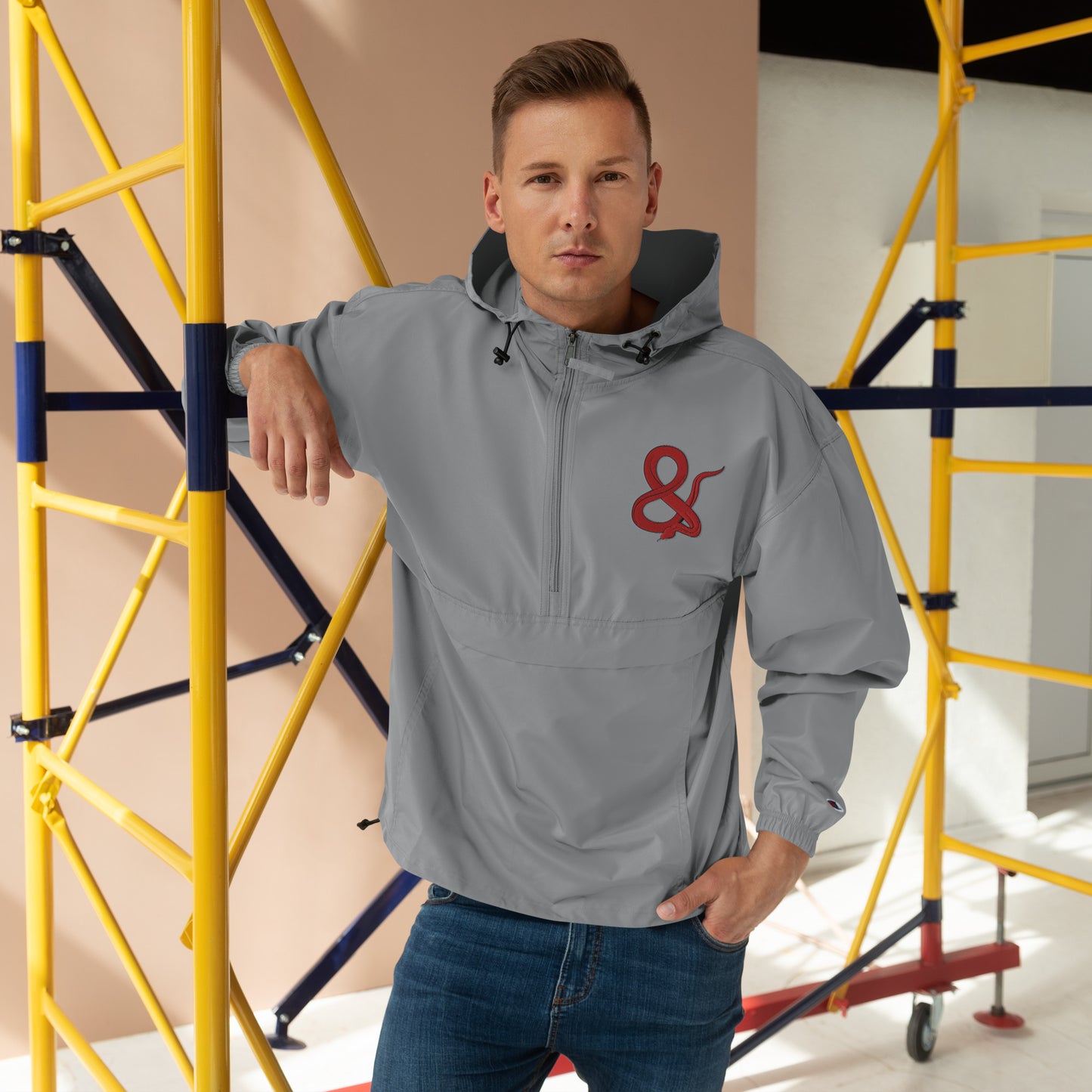 Ampersand S.C.D Embroidered Champion Packable Jacket