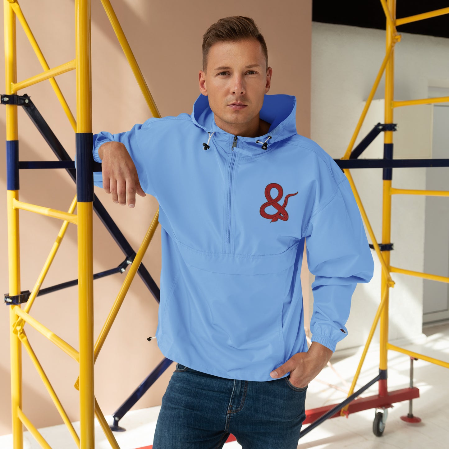 Ampersand S.C.D Embroidered Champion Packable Jacket