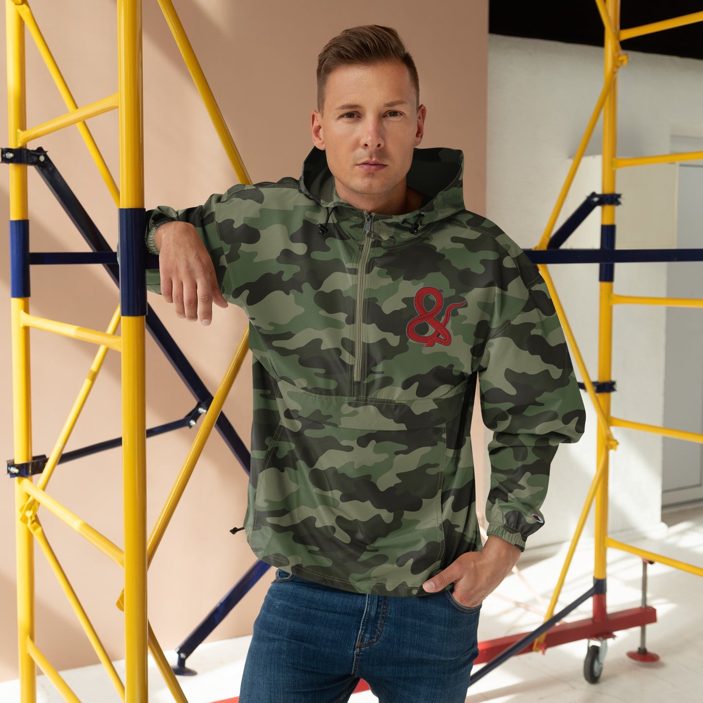 Ampersand S.C.D Embroidered Champion Packable Jacket