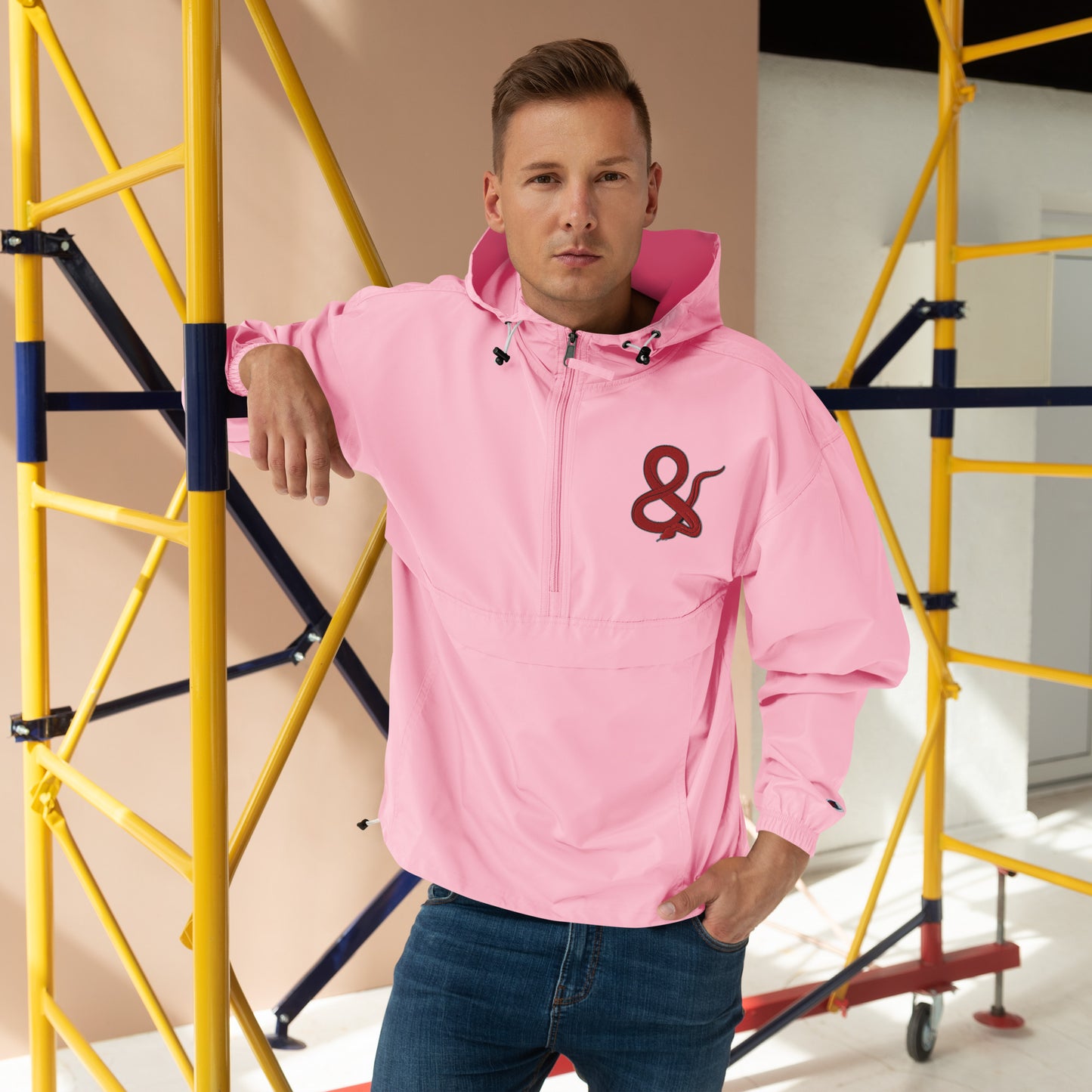 Ampersand S.C.D Embroidered Champion Packable Jacket