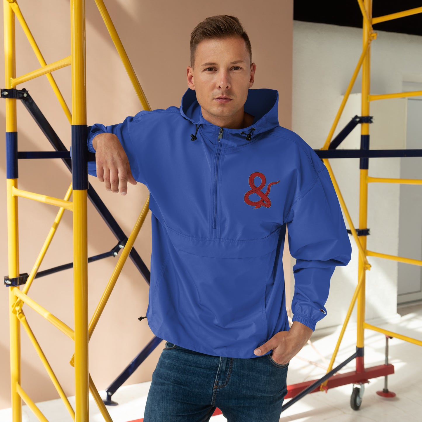 Ampersand S.C.D Embroidered Champion Packable Jacket
