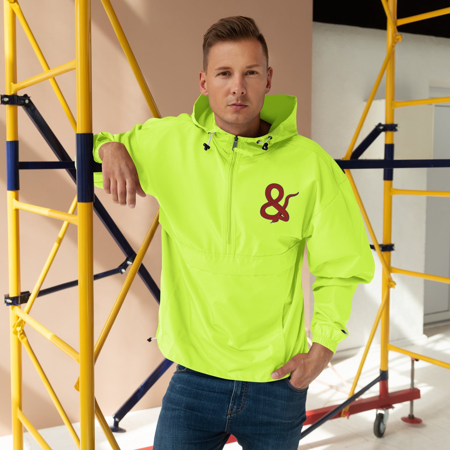 Ampersand S.C.D Embroidered Champion Packable Jacket