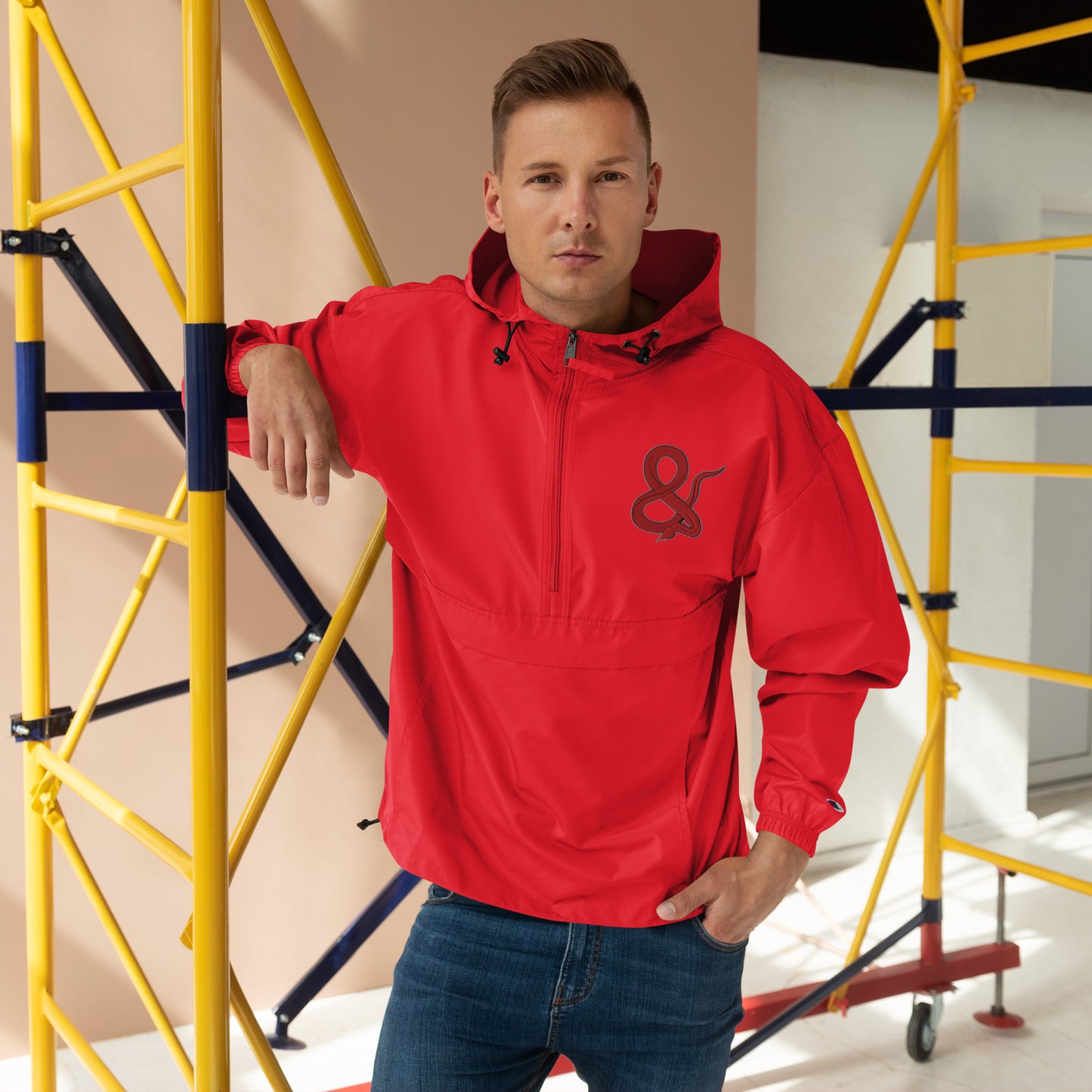 Ampersand S.C.D Embroidered Champion Packable Jacket