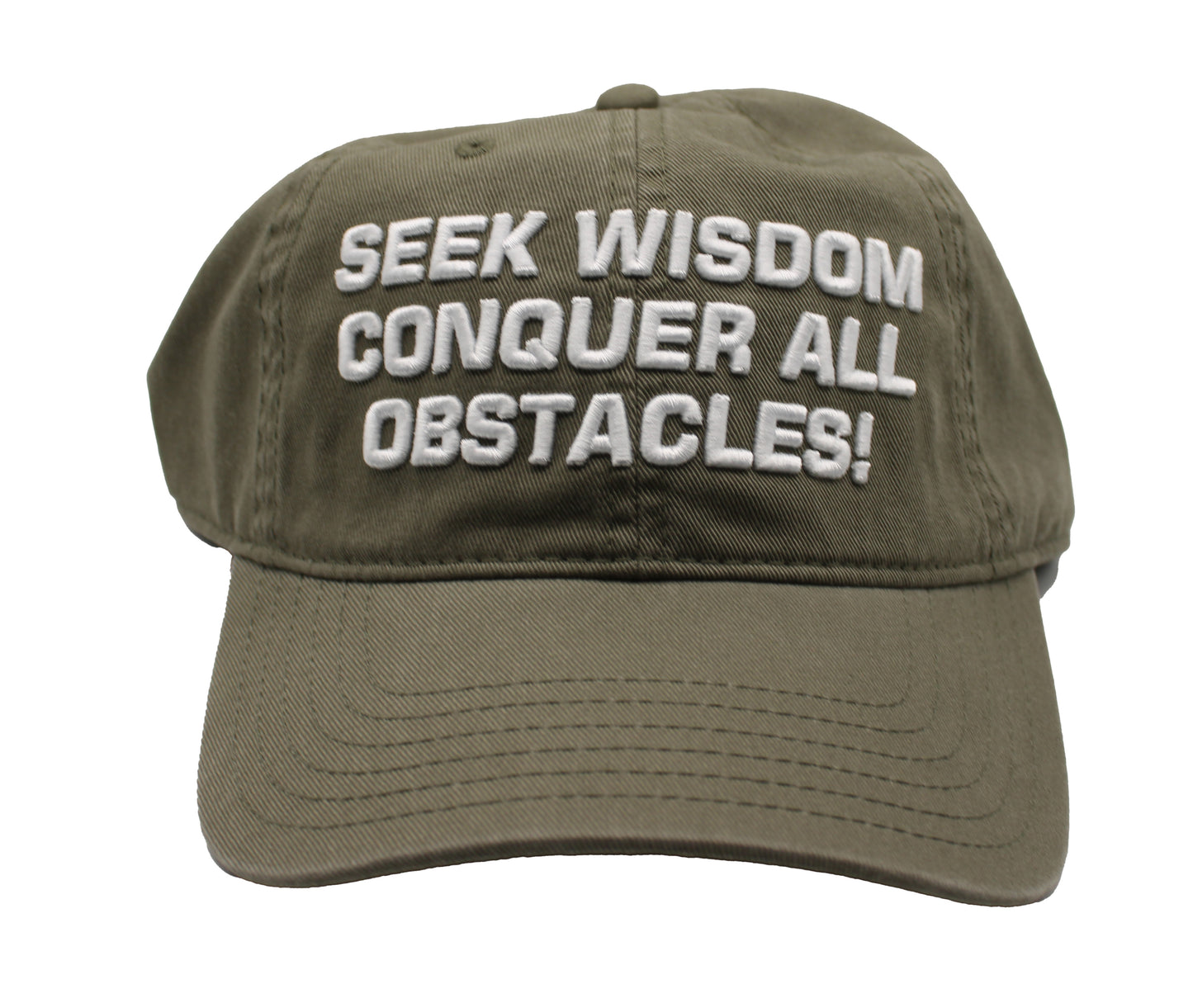 SCD  Unstructured Seek Wisdom Conquer all Obstacles hat