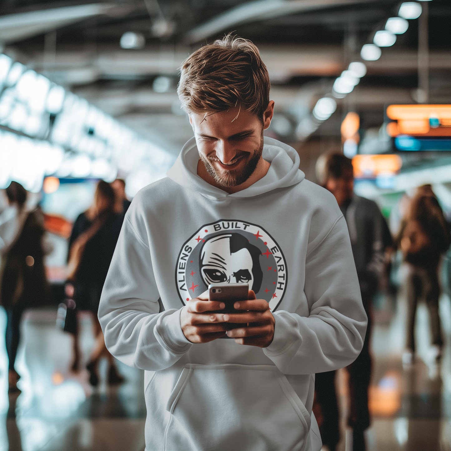 Aliens Built Earth Coined Abe Hoodie