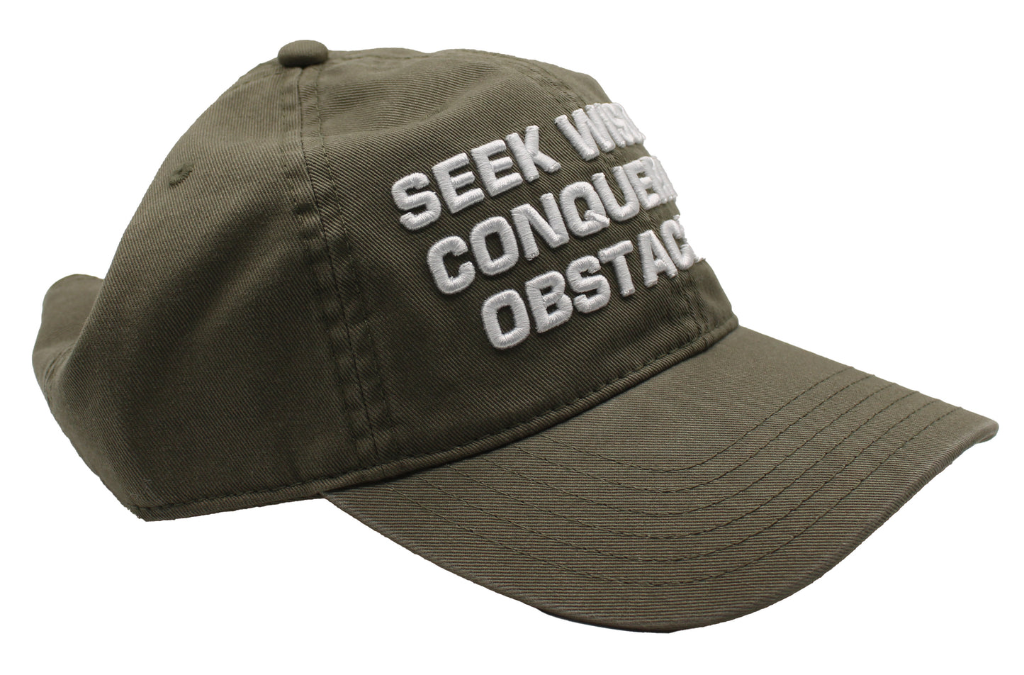 SCD  Unstructured Seek Wisdom Conquer all Obstacles hat