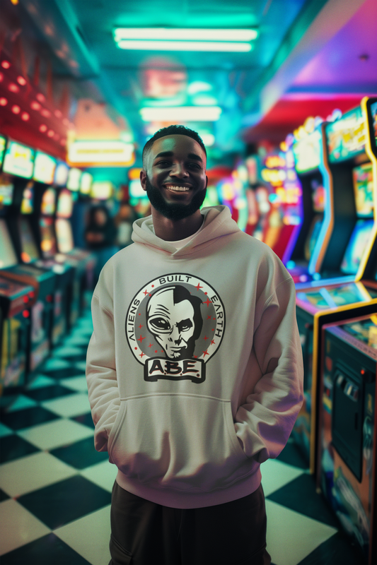 Aliens Built Earth Coined Abe Hoodie